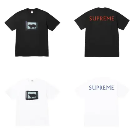 【618新品】Sup x Damien Hirst 25SS week 1 綿羊印花 短袖T恤 黑/白