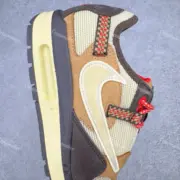 【預售】Travis Scott x Nike Air Max 1 "Baroque Brown" 倒鉤 巴洛克棕：圖片 6