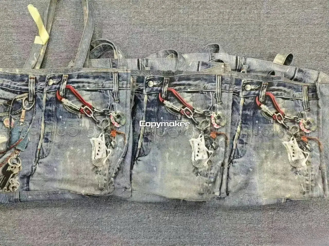 【現貨】【福利回饋】Acne Studios 24SS 塗鴉滿版dirtyfit 噴墨3D印花 托特包手提包單肩包