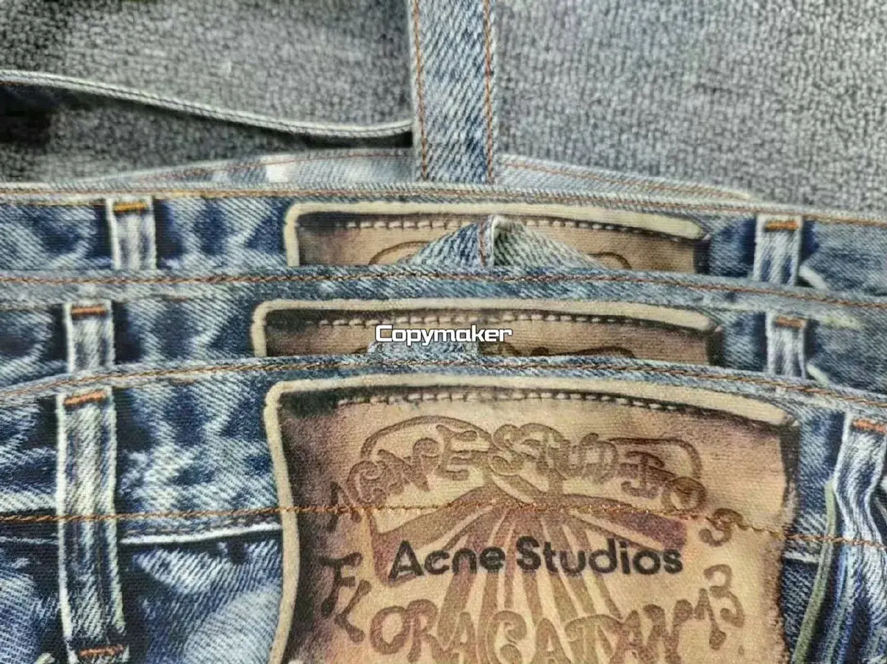 【現貨】【福利回饋】Acne Studios 24SS 塗鴉滿版dirtyfit 噴墨3D印花 托特包手提包單肩包