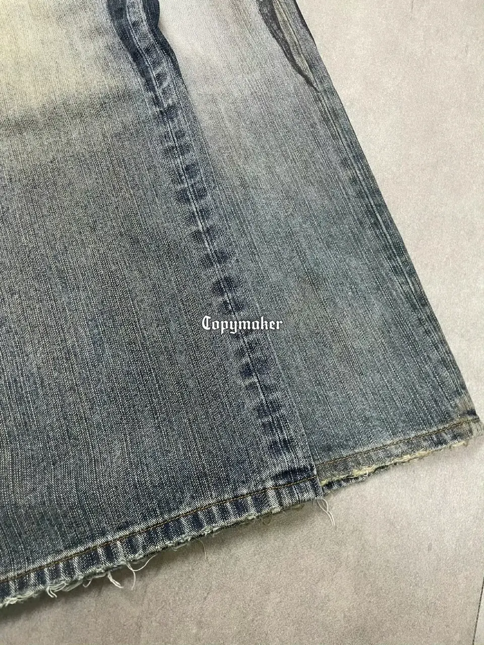 【現貨】巴黎 BLC 24FW 秀款 Baggy Pants 圖騰龍紋抽繩 泥染 廓型牛仔褲直筒褲長褲