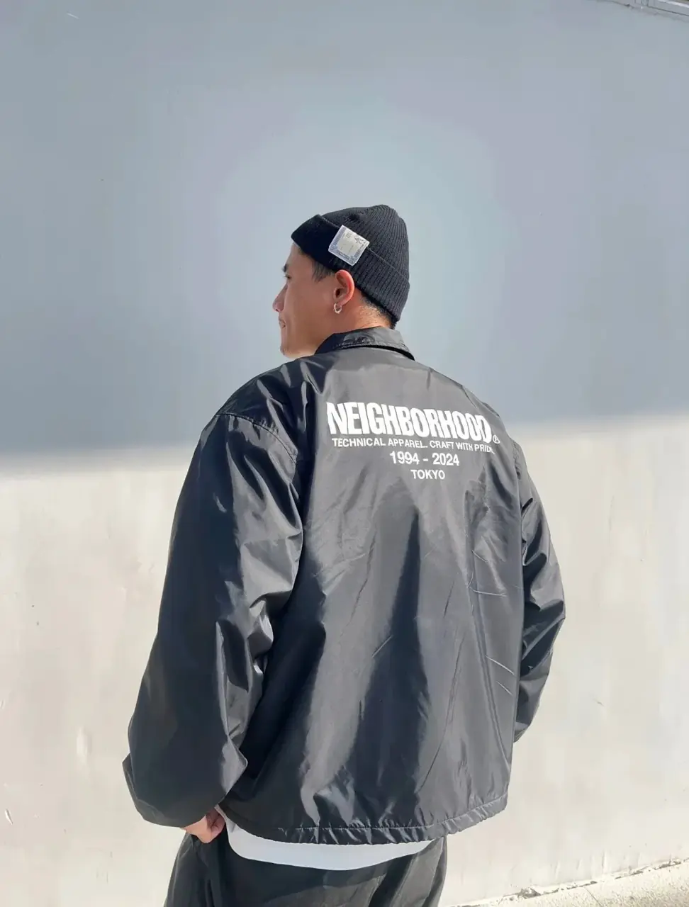 NEIGHBORHOOD 24SS WINDBREAKER 印花尼龍 教練夾克外套 nbhd