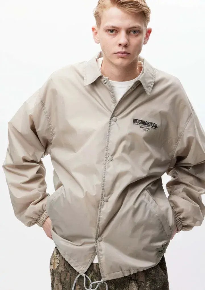 NEIGHBORHOOD 24SS WINDBREAKER 印花尼龍 教練夾克外套 nbhd