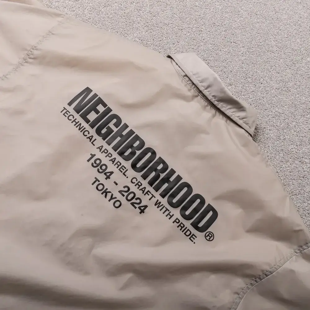 NEIGHBORHOOD 24SS WINDBREAKER 印花尼龍 教練夾克外套 nbhd