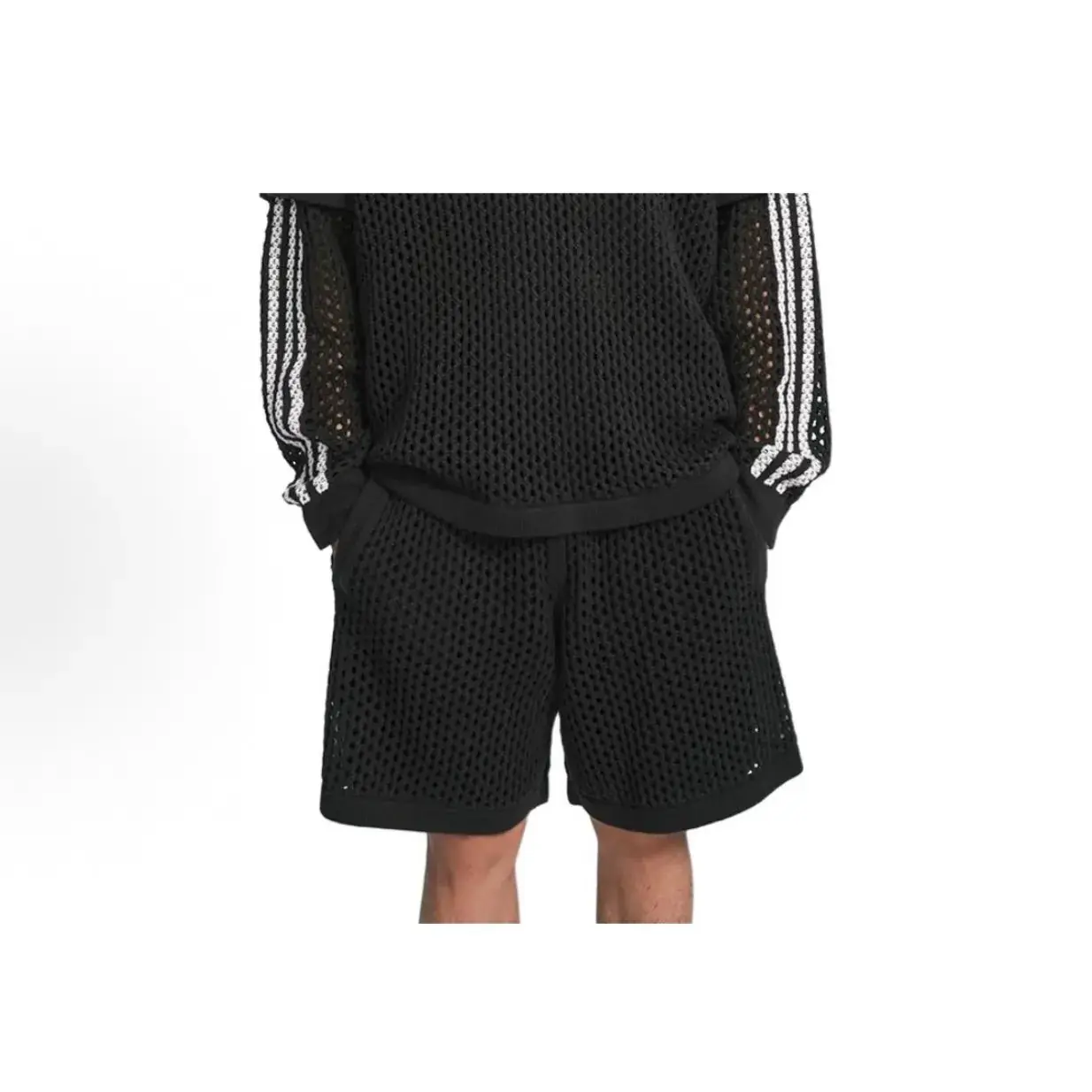 【預售】CLOT x AD originals 24FW 網狀網眼條紋拼色針織毛巾短褲休閒褲運動褲 三色
