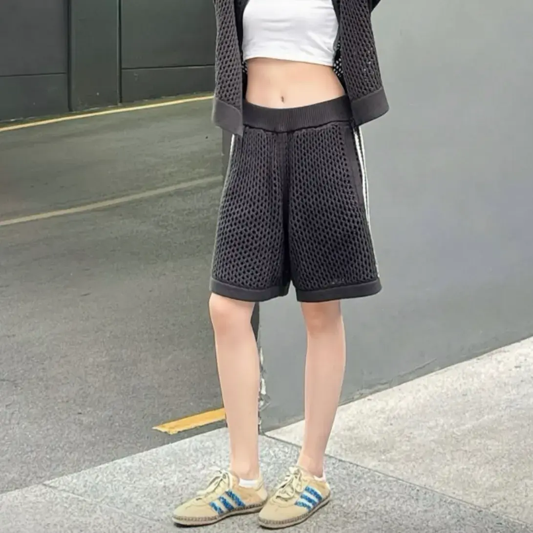 【預售】CLOT x AD originals 24FW 網狀網眼條紋拼色針織毛巾短褲休閒褲運動褲 三色