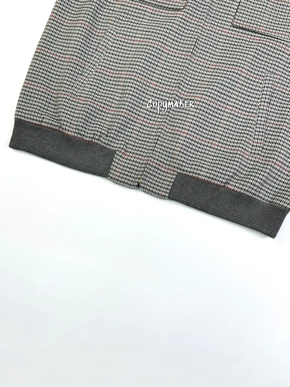 M1U M1U 24FW 繆繆 字母Logo貼布刺繡 格紋千鳥格 立領夾克外套