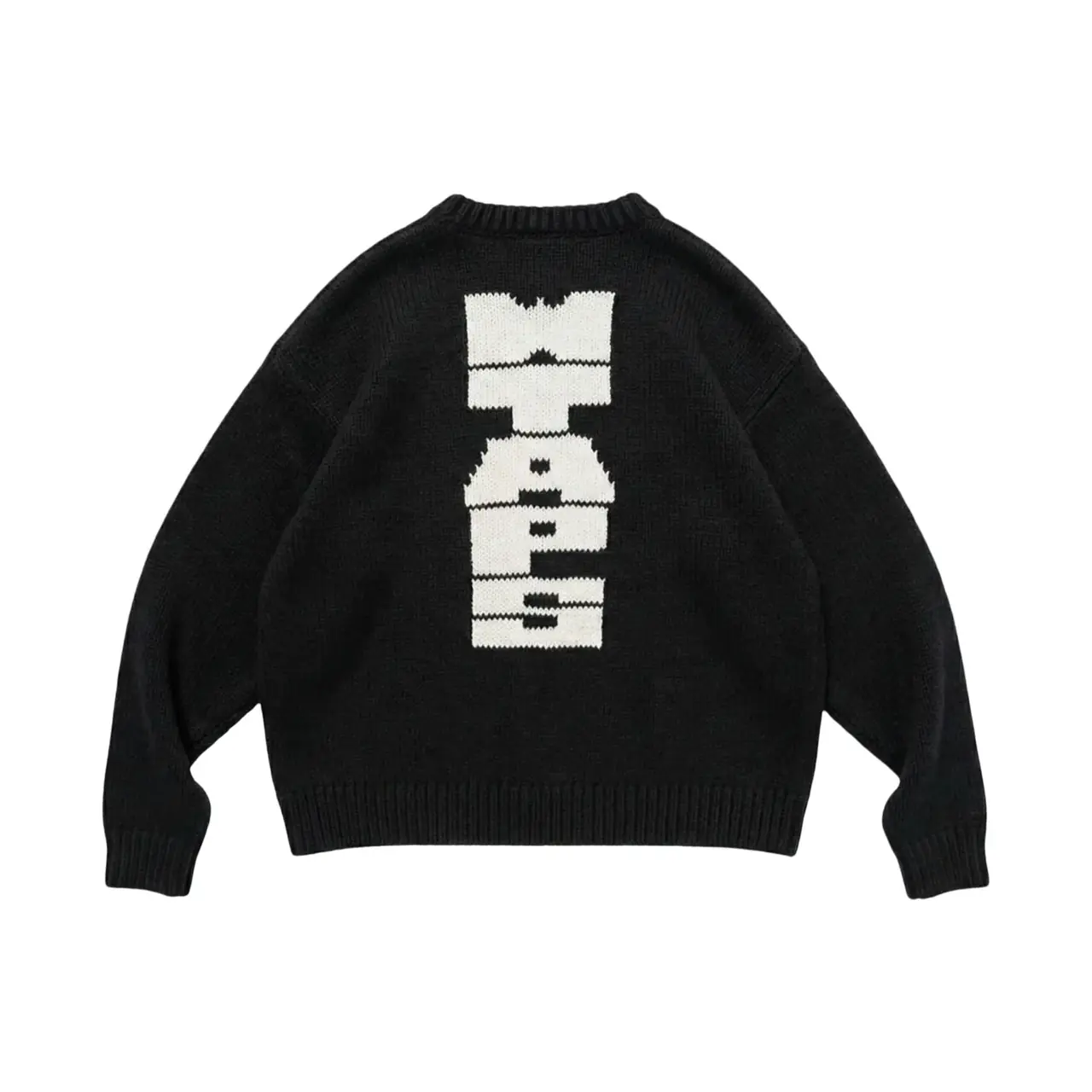 【預售】WTAPS CREW NECK CRE/SWEATER POLY 針織毛衣圓領衛衣大學T長袖 黑色