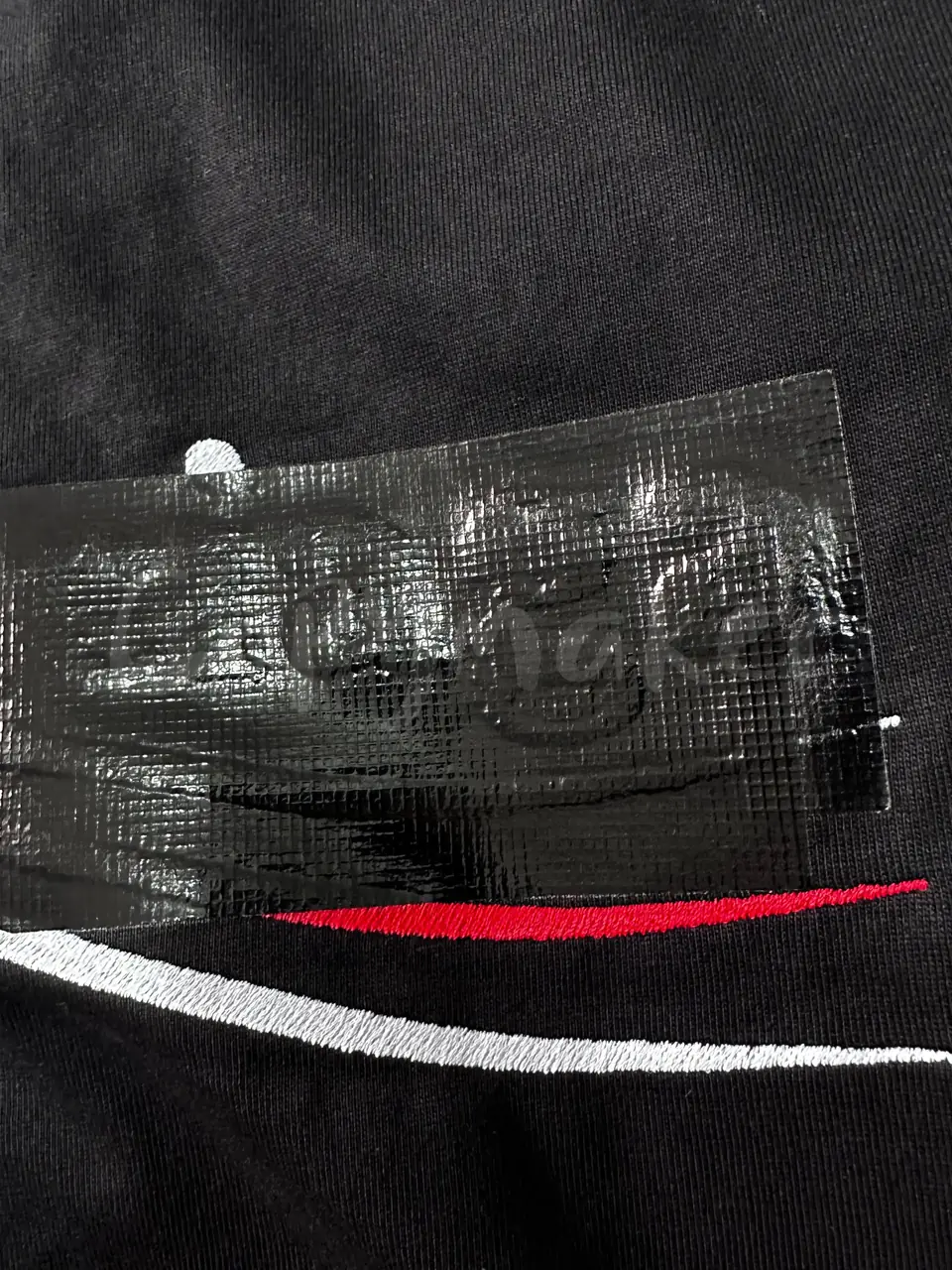 巴黎 BLC 23SS 膠帶 遮擋 遮蔽 可樂 波浪 刺繡 短袖T恤
