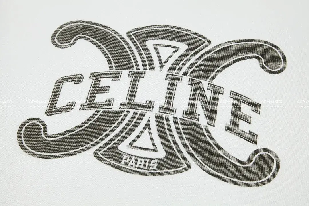 CELIN 23SS Oversized Triomphe T-shirt 復古凱旋門 印花 短袖T恤