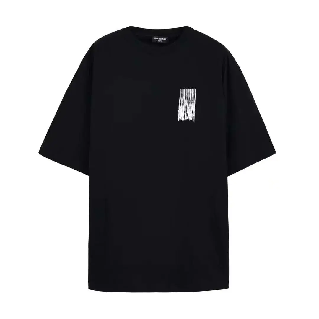 巴黎 BLC 21FW 流蘇 瀑布 刺繡logo 短袖 T恤