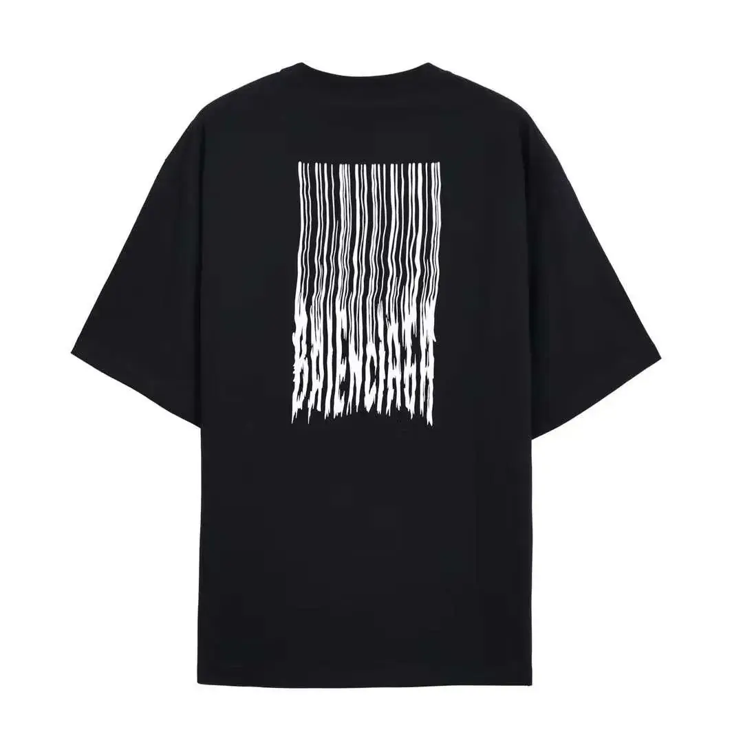 巴黎 BLC 21FW 流蘇 瀑布 刺繡logo 短袖 T恤