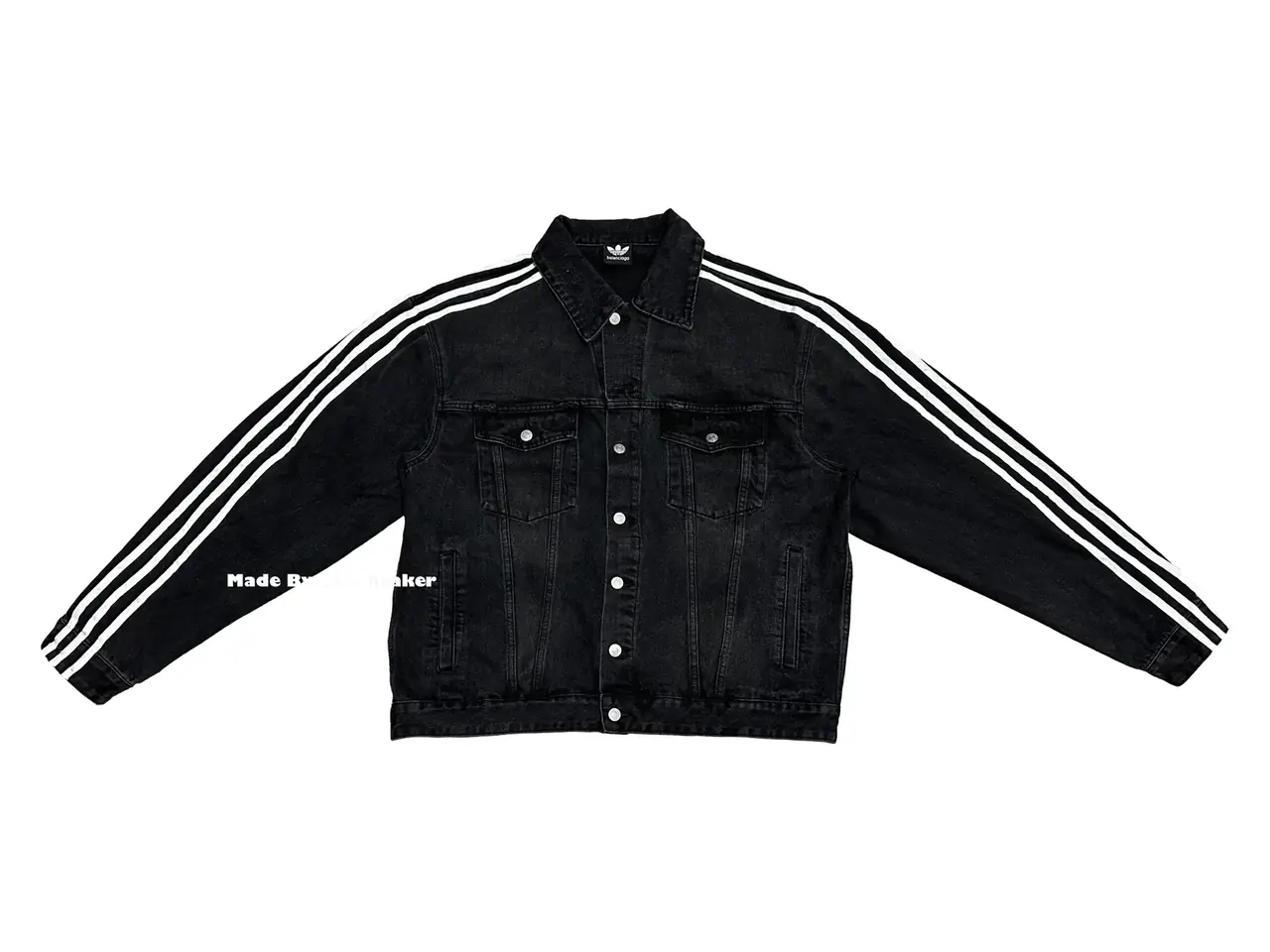 巴黎 BLC x AD 聯名 23SS 條紋 復古 牛仔外套 夾克 單寧