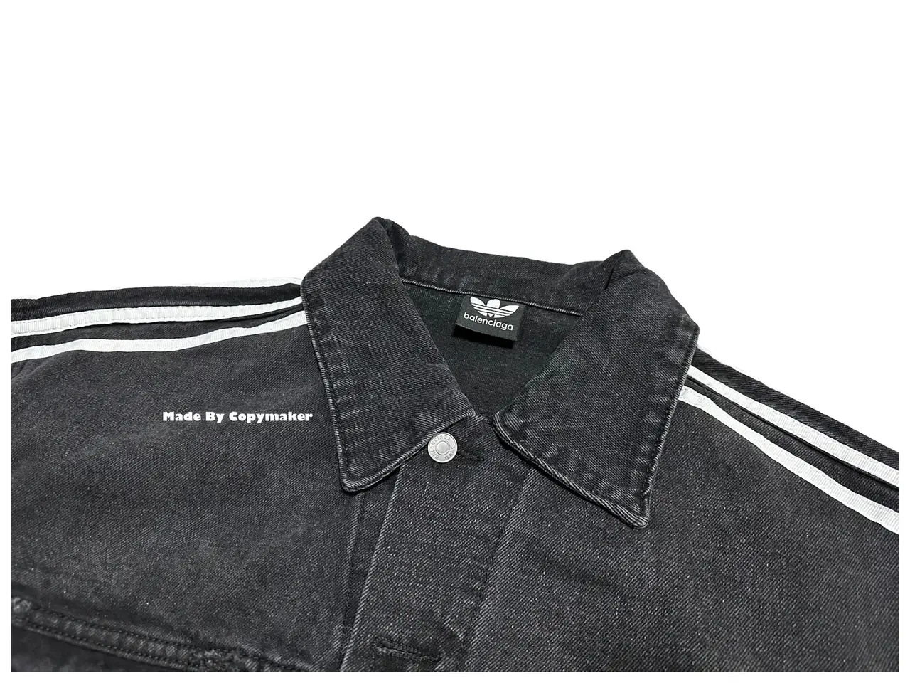 巴黎 BLC x AD 聯名 23SS 條紋 復古 牛仔外套 夾克 單寧