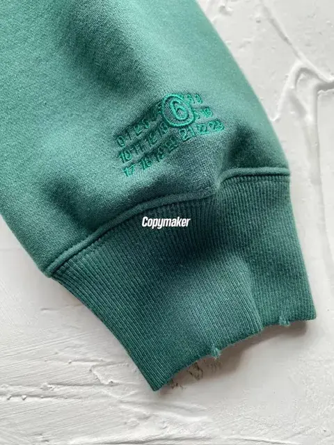 【預售】Sup x MM6 Maison Margiela SS25 聯名 火焰骷髏字母 拉鍊夾克連帽外套 黑色/綠色