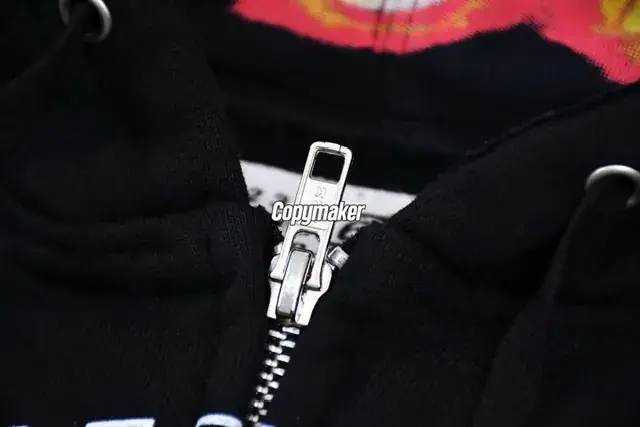 【預售】Sup x MM6 Maison Margiela SS25 聯名 火焰骷髏字母 拉鍊夾克連帽外套 黑色/綠色