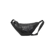 【現貨】LEMAIRE Croissant Bag 羊皮 牛角包流浪包可頌包側背包斜背包 小號 黑色：圖片 3