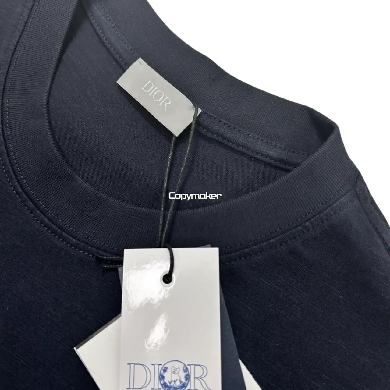 【現貨】D1OR x HYLTON NEL 25SS 聯名草寫字母logo 短袖T恤 深藍