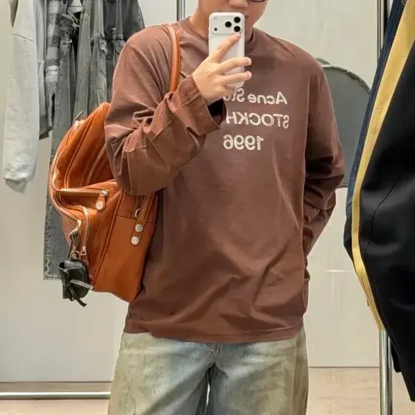 【預售】Acne Studios 26SS 1996水洗做舊經典logo 圓領純棉短袖T恤 巧克力棕