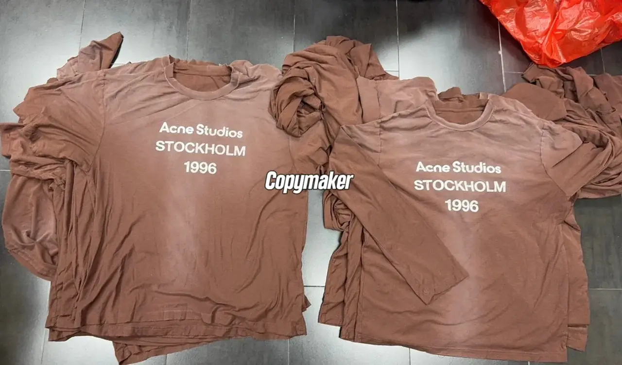 【預售】Acne Studios 26SS 1996水洗做舊經典logo 圓領純棉短袖T恤 巧克力棕