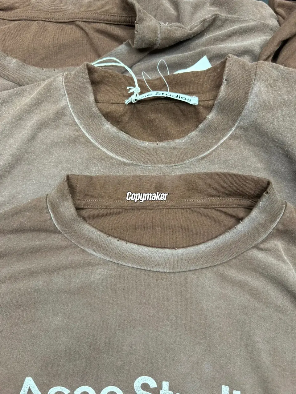 【預售】Acne Studios 26SS 1996水洗做舊經典logo 圓領純棉短袖T恤 巧克力棕