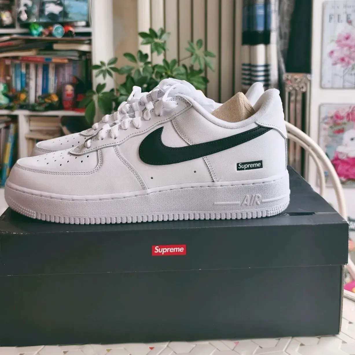 【預售】SUP x Air Force 1 限定款 聯名 AF1 空軍 休閒鞋板鞋運動鞋 白黑