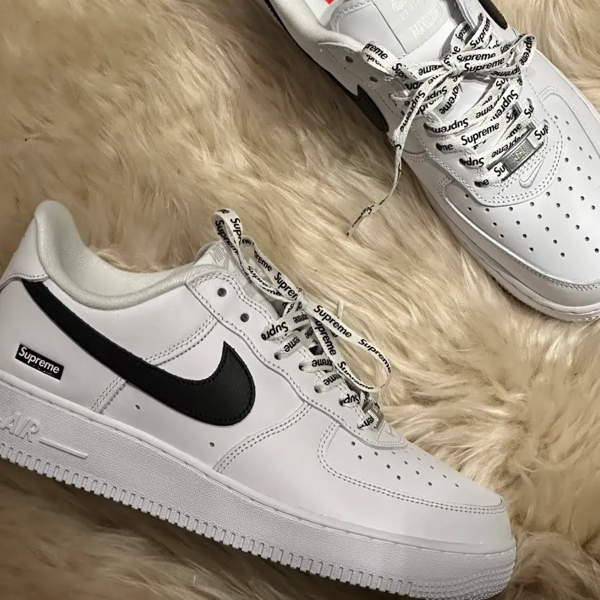 【預售】SUP x Air Force 1 限定款 聯名 AF1 空軍 休閒鞋板鞋運動鞋 白黑