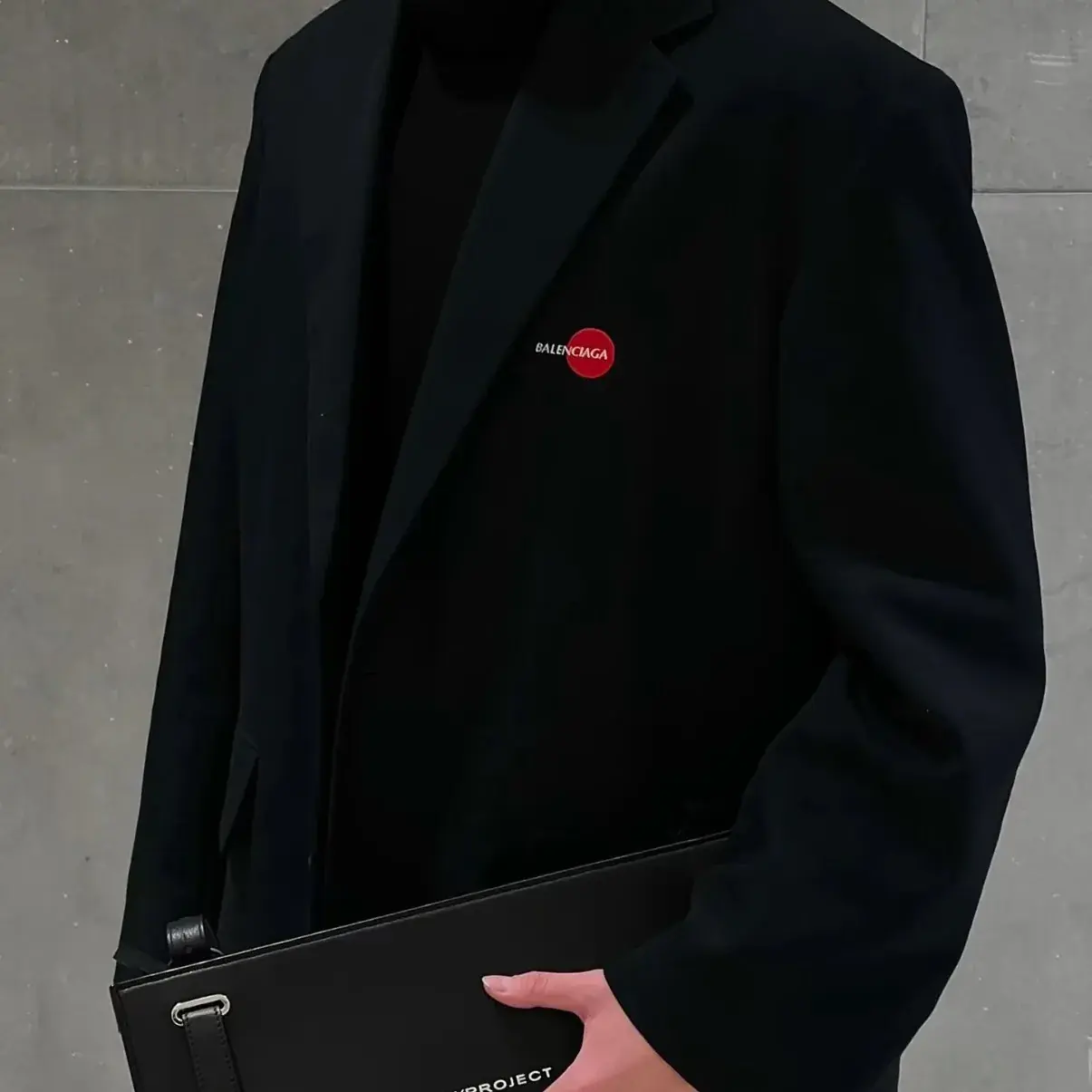 【現貨】巴黎 BLC 22FW 萬事達刺繡logo 復古 棉服西裝夾克外套