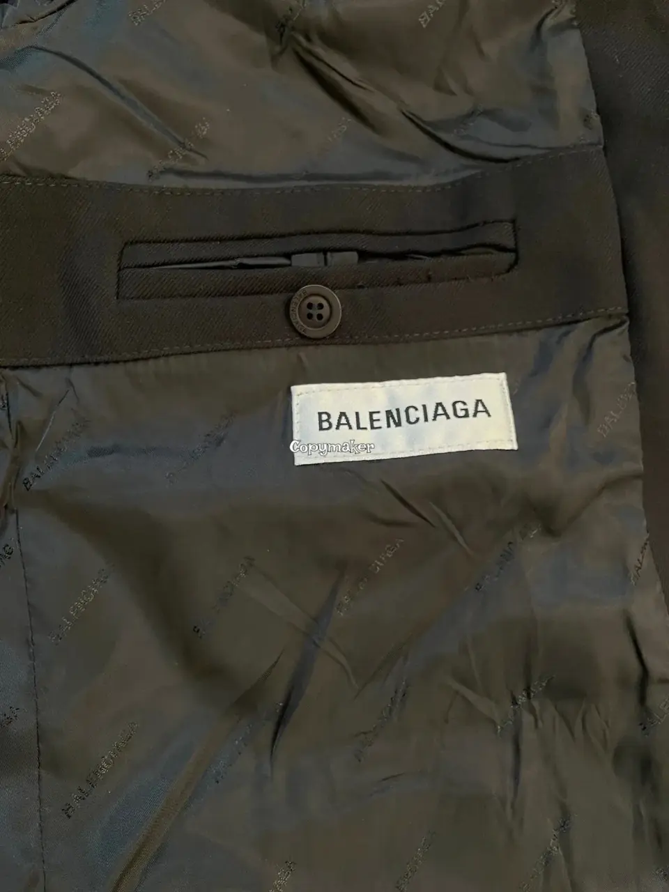 【現貨】巴黎 BLC 22FW 萬事達刺繡logo 復古 棉服西裝夾克外套