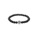 【現貨】【過驗】Chrome Hearts 1 Cross Plus Ball Bracelet 黑曜石純銀 手鍊手環 克羅心 9mm