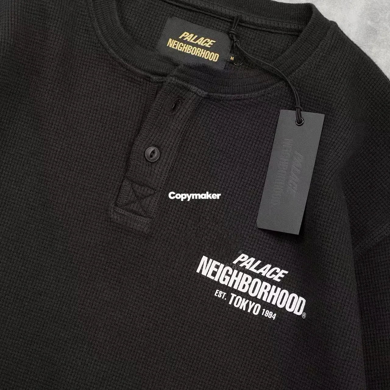 【預售】【雙11新品】NEIGHBORHOOD x PALACE 25AW 聯名 華夫格字母logo 長袖T恤衛衣 NBHD
