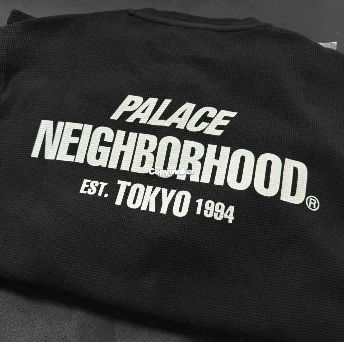 【預售】【雙11新品】NEIGHBORHOOD x PALACE 25AW 聯名 華夫格字母logo 長袖T恤衛衣 NBHD