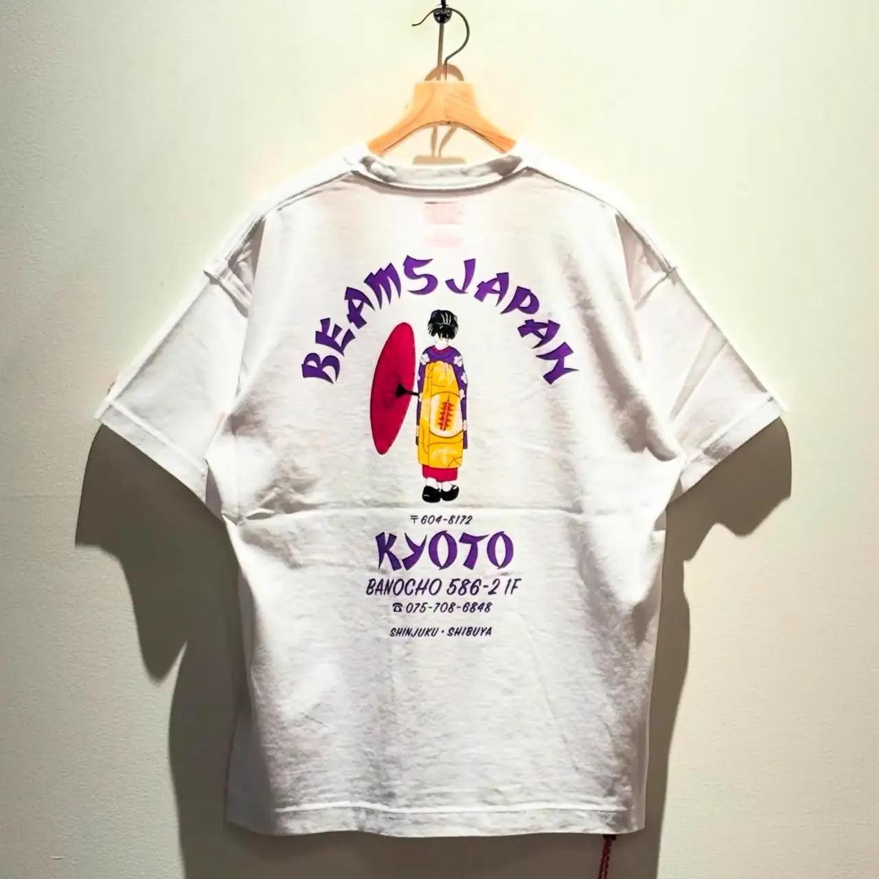 【預售】25SS BEAMS JAPAN 京都五週年限定款 超限量 背後藝妓舞女 日系 短袖T恤 紅繩