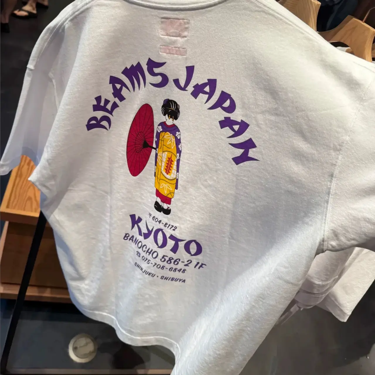 【預售】25SS BEAMS JAPAN 京都五週年限定款 超限量 背後藝妓舞女 日系 短袖T恤 紅繩