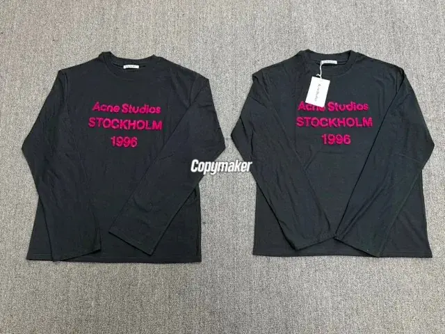 【預售年後出貨】Acne Studios 26SS 1996 植絨刺繡水洗做舊經典logo 圓領純棉短袖T恤