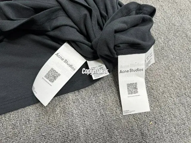 【預售年後出貨】Acne Studios 26SS 1996 植絨刺繡水洗做舊經典logo 圓領純棉短袖T恤