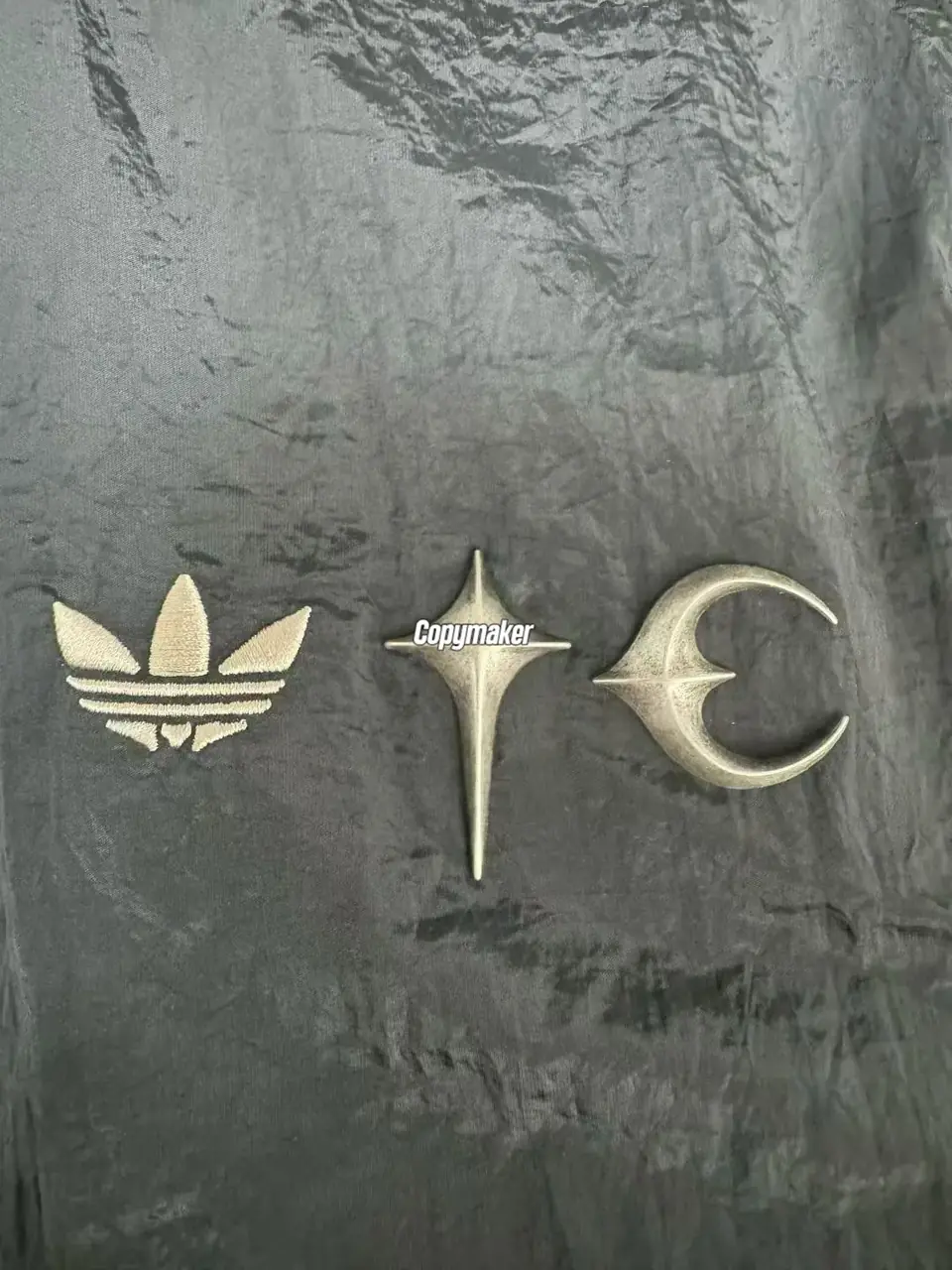【現貨】THUG CLUB x AD originals 25FW 聯名 鍍銀logo 金屬尼龍皺摺 衝鋒衣夾克外套
