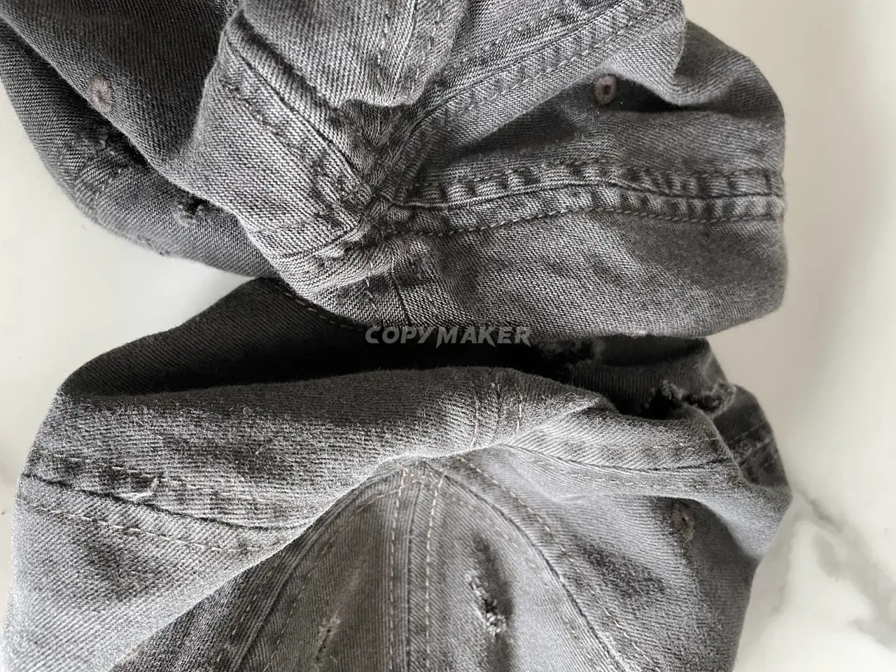 巴黎 BLC 22FW destroyed 大破壞做舊水洗刺繡logo 棒球帽老帽鴨舌帽帽子