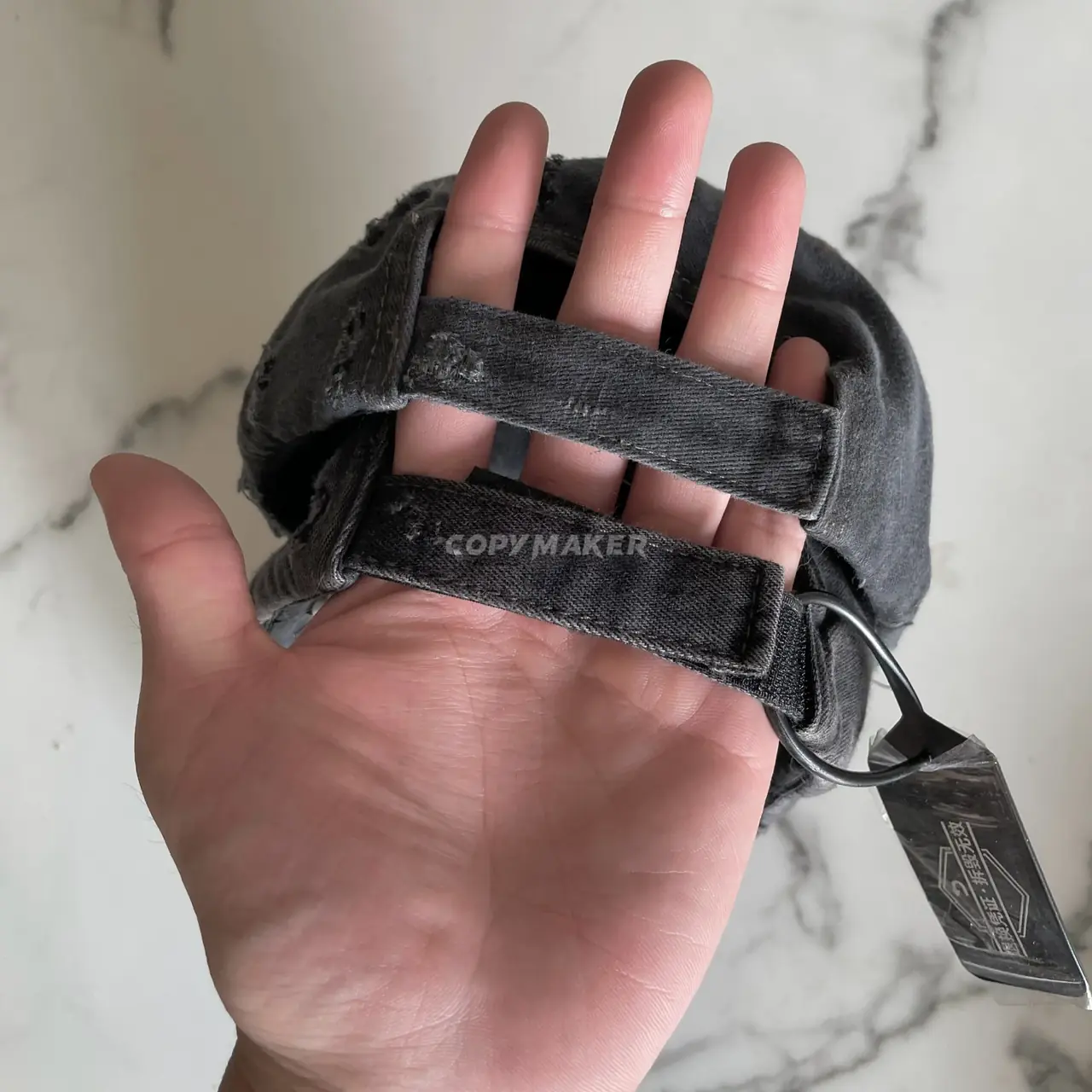 巴黎 BLC 22FW destroyed 大破壞做舊水洗刺繡logo 棒球帽老帽鴨舌帽帽子