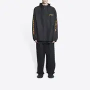 巴黎 BLC 22FW Metallica 火焰金屬搖滾樂隊 連帽風衣夾克衝鋒衣：圖片 3