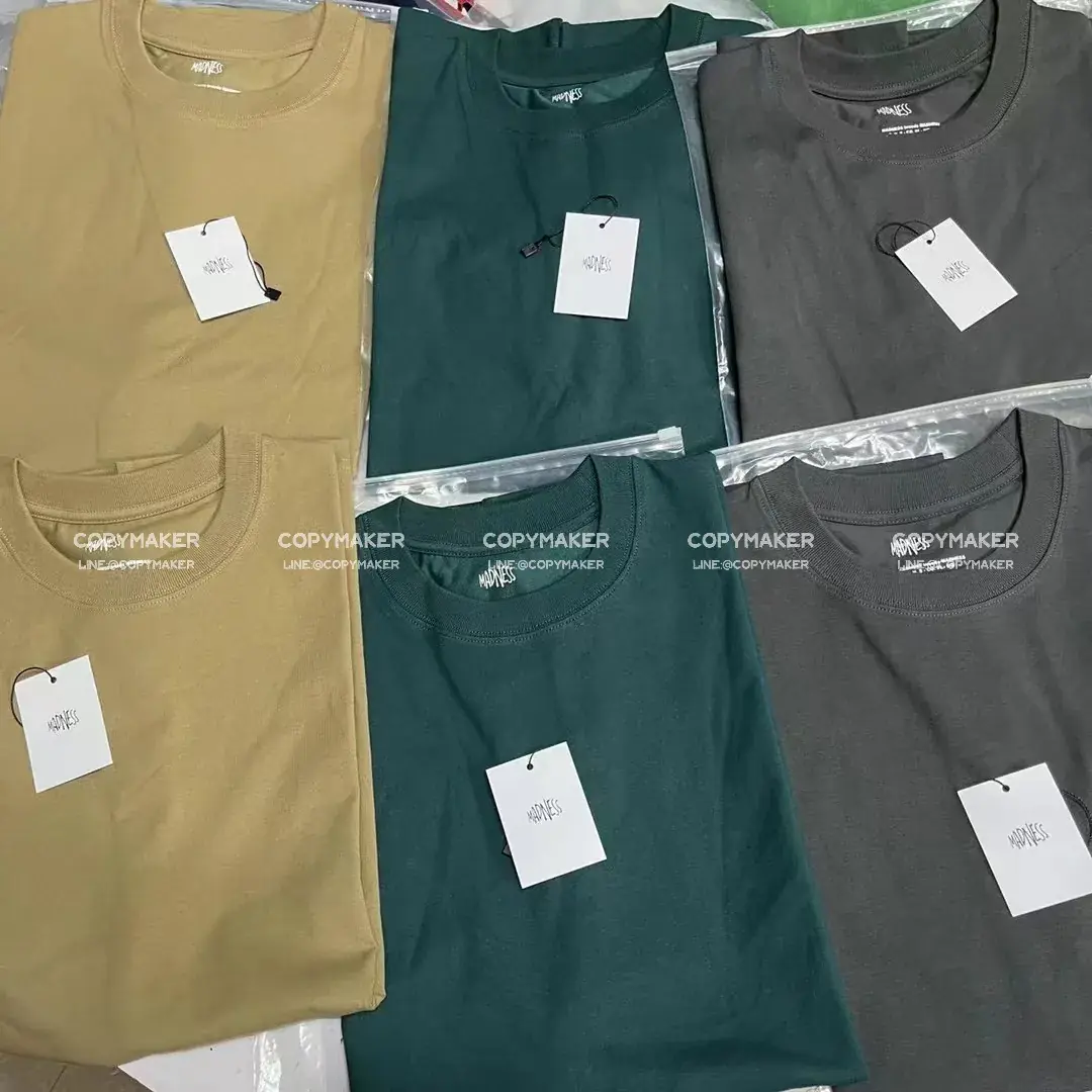 MADNESS 23SS 字母刺繡 簡約 混紡 工裝 短袖 T恤 mdns