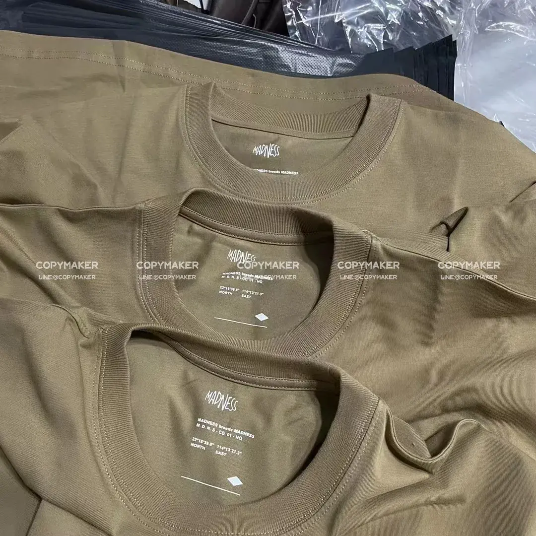MADNESS 23SS 字母刺繡 簡約 混紡 工裝 短袖 T恤 mdns
