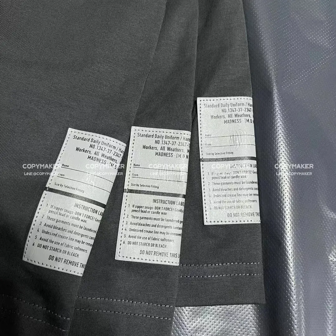 MADNESS 23SS 字母刺繡 簡約 混紡 工裝 短袖 T恤 mdns