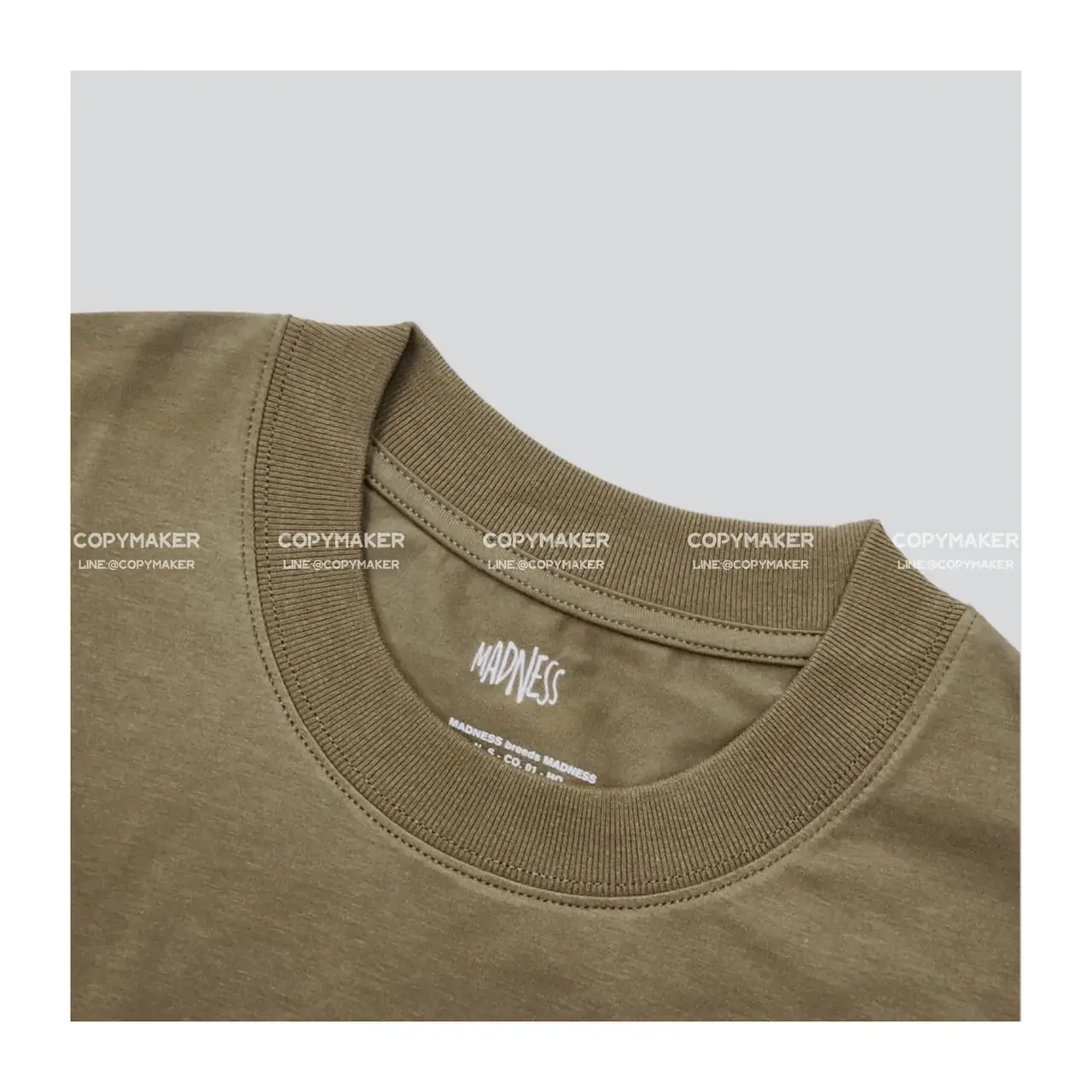 MADNESS 23SS 字母刺繡 簡約 混紡 工裝 短袖 T恤 mdns