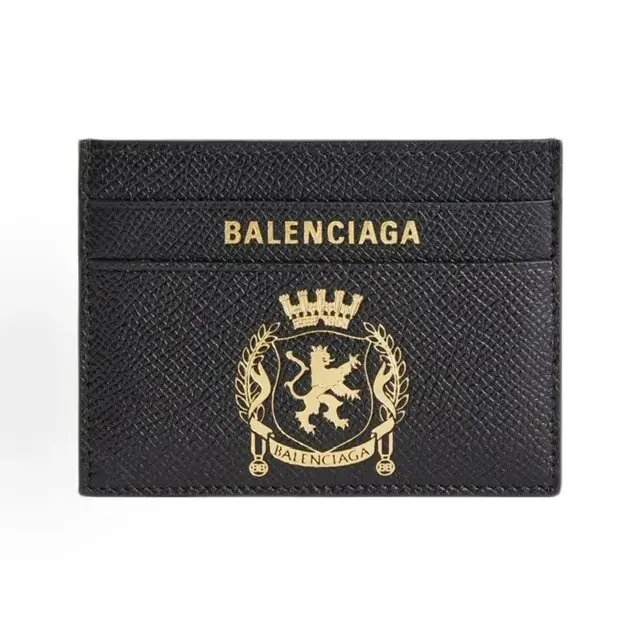【現貨】【福利回饋】 巴黎 BLC 24SS Passport系列 燙金徽章 真皮 卡套卡包卡夾小包 牛皮 黑色