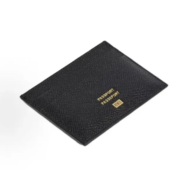 【現貨】【福利回饋】 巴黎 BLC 24SS Passport系列 燙金徽章 真皮 卡套卡包卡夾小包 牛皮 黑色