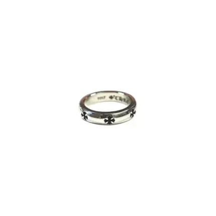 【預售】Chrome Hearts 凹十字花圓滑 白銅/純銀 戒指 克羅心